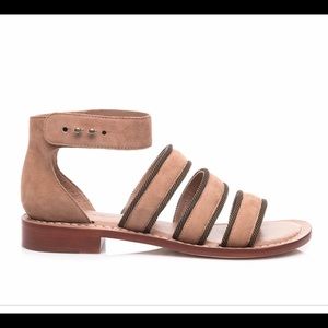 Bernardo Suede Strappy Gladiator Grecian Sandal